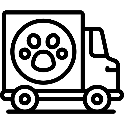 Mobile veterinary care icon